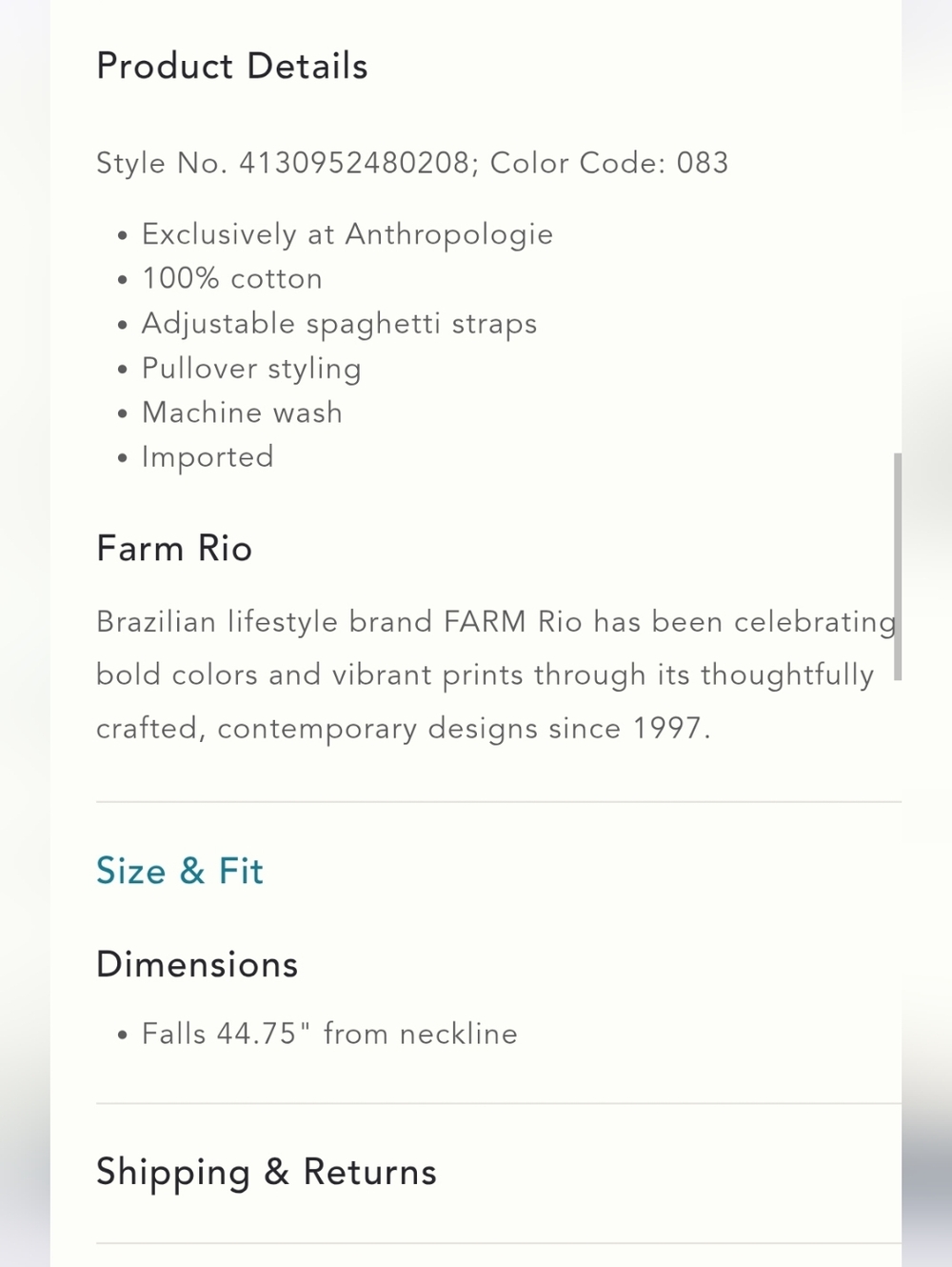 Farm Rio Dress - Picture 11 of 11